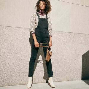 Madewell Skinny Denim Overalls Lunar Wash